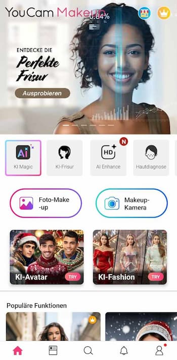 YouCam Makeup  - Beliebte Beauty-App